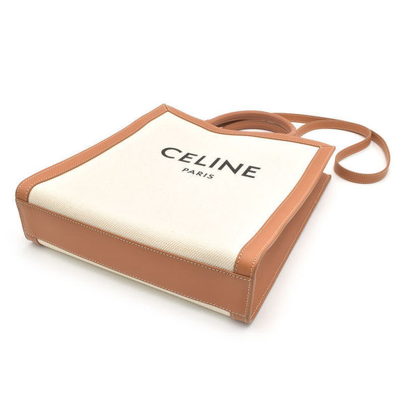 Celine Small Birdie Calcabas Cotton Calfskin Natural Tan - Picture 4 of 6